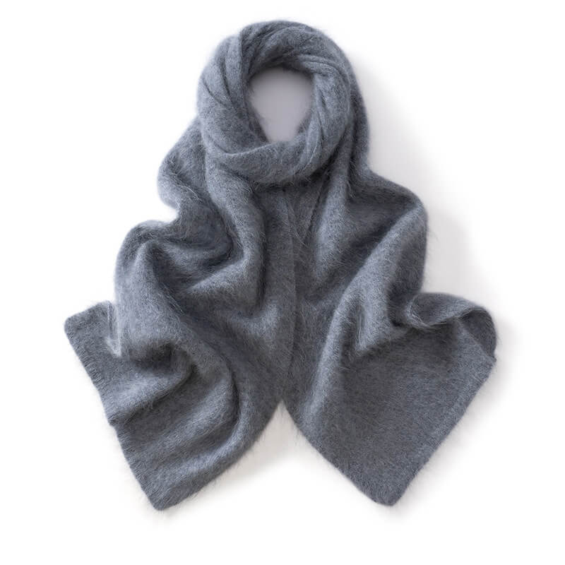 Women's Soft Fluffy Warm Long 100% Cashmere Scarf for Winter CP048