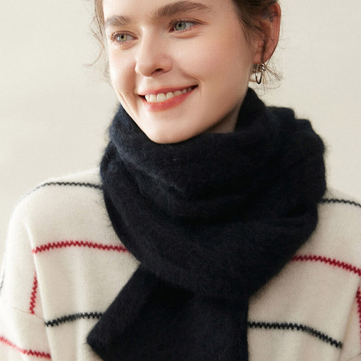 Women's Soft Fluffy Warm Long 100% Cashmere Scarf for Winter CP048