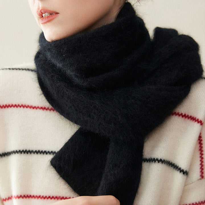 Women's Soft Fluffy Warm Long 100% Cashmere Scarf for Winter CP048