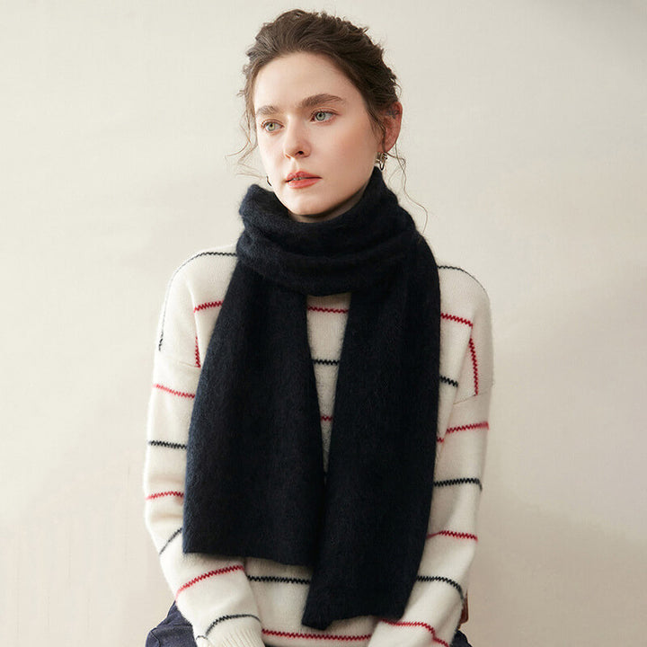 Women's Soft Fluffy Warm Long 100% Cashmere Scarf for Winter CP048