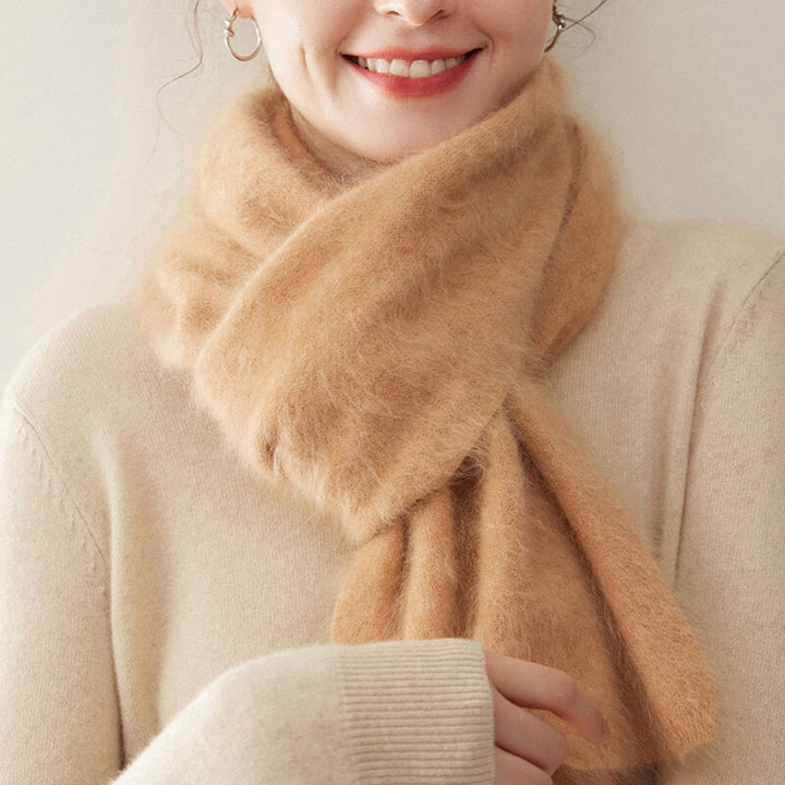 Women's Soft Fluffy Warm Long 100% Cashmere Scarf for Winter CP048