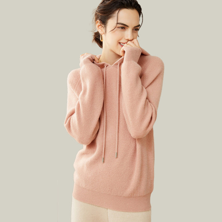 Women's Superfine 100% Cashmere Hooded Sweater CP007