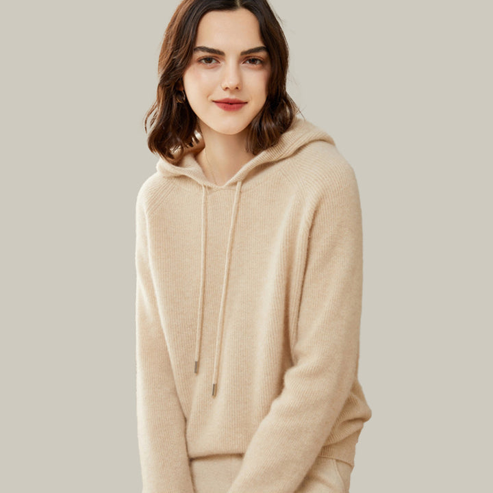 Women's Superfine 100% Cashmere Hooded Sweater CP007