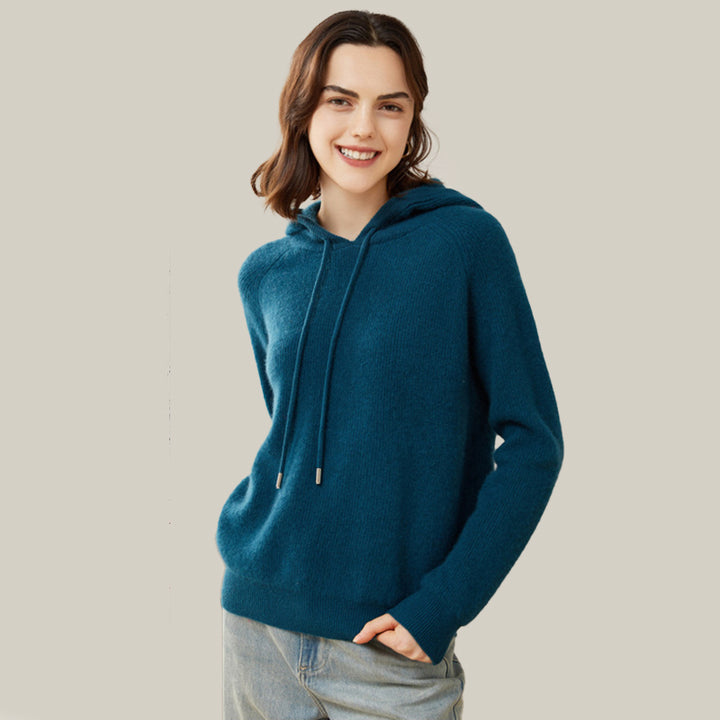 Women's Superfine 100% Cashmere Hooded Sweater CP007