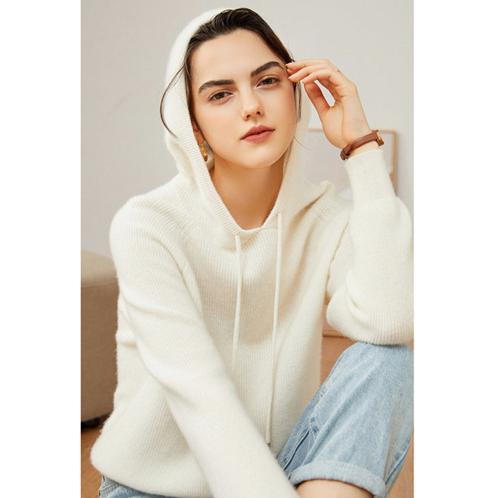 Women's Superfine 100% Cashmere Hooded Sweater CP007