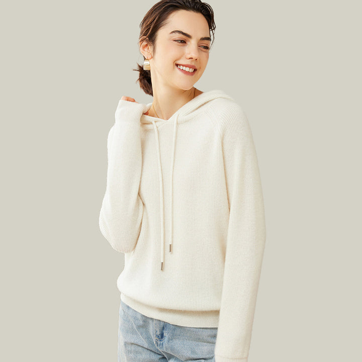 Women's Superfine 100% Cashmere Hooded Sweater CP007