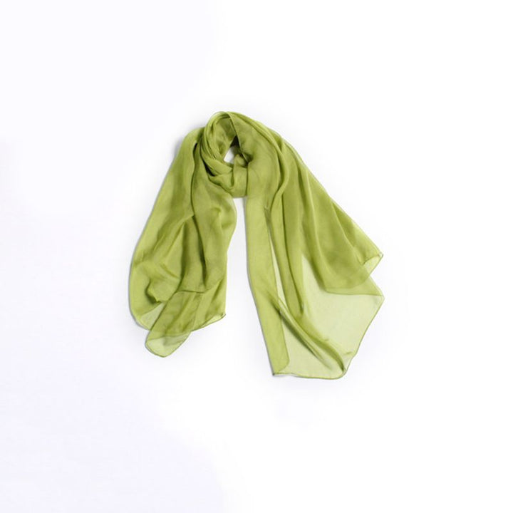 71" x 43" Lightweight Solid Color 100% Silk Large Scarf