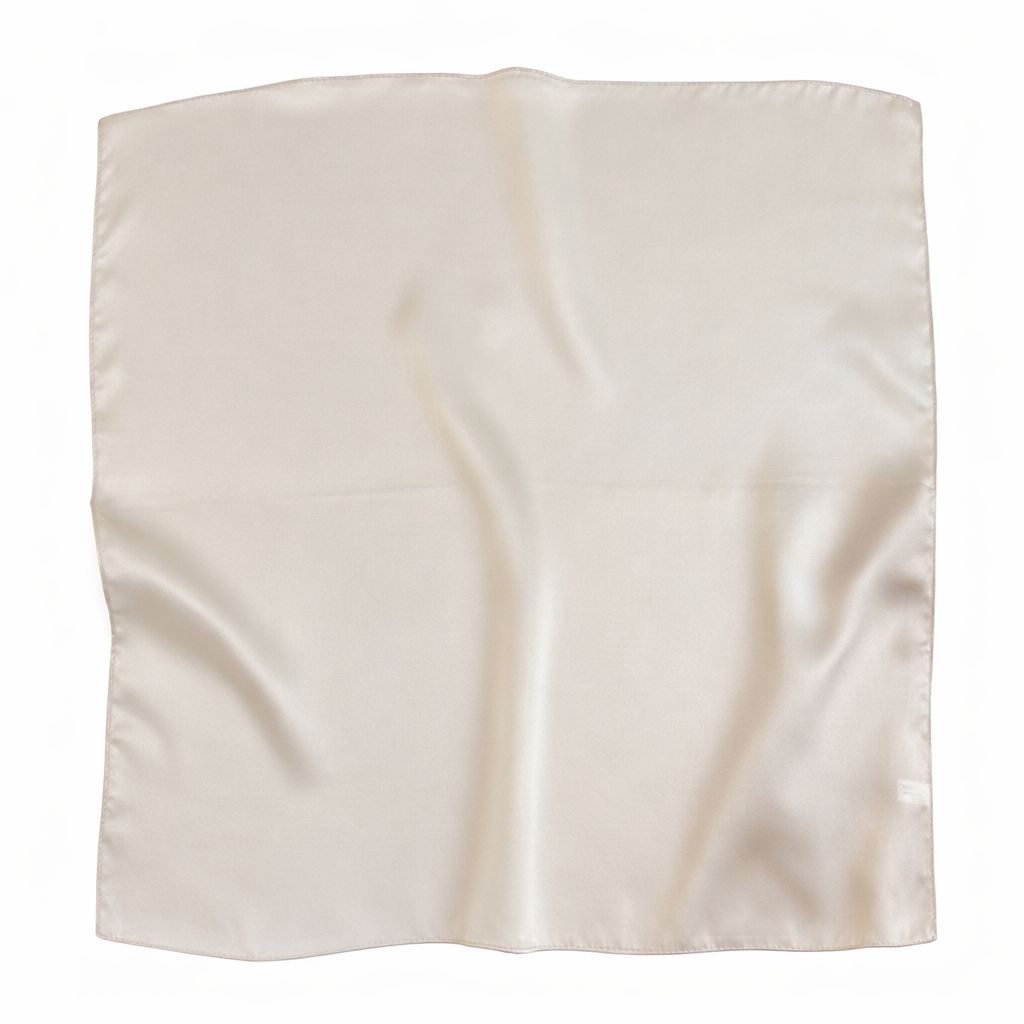 12"-35" Classic Solid Color 100% Mulberry Silk Square Scarves