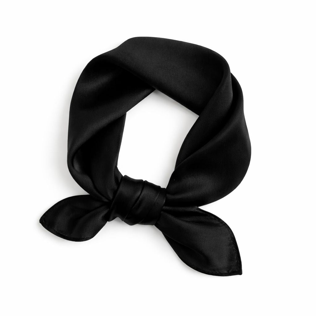 12"-35" Classic Solid Color 100% Mulberry Silk Square Scarves