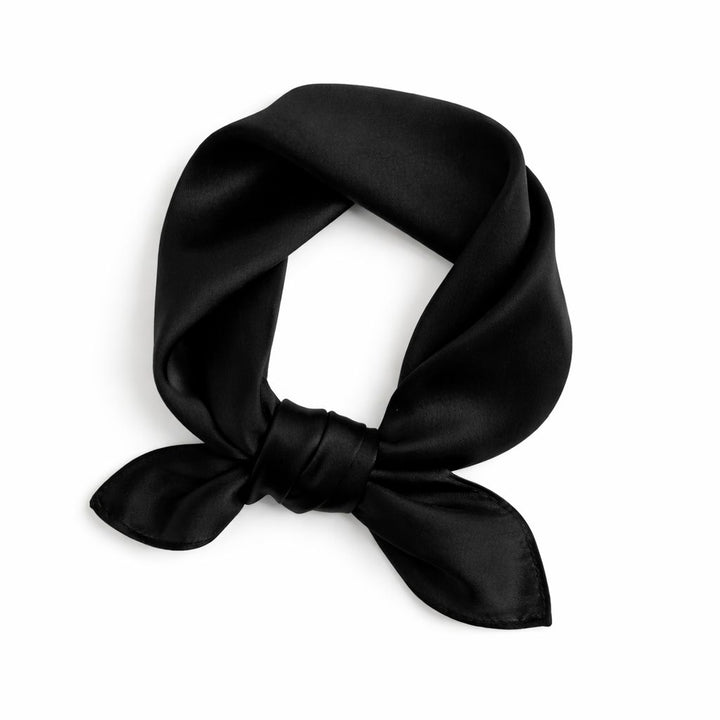 12"-35" Classic Solid Color 100% Mulberry Silk Square Scarves