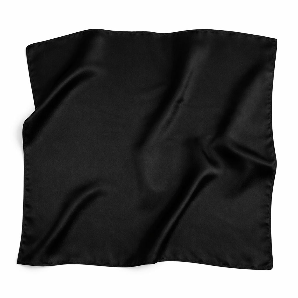 12"-35" Classic Solid Color 100% Mulberry Silk Square Scarves