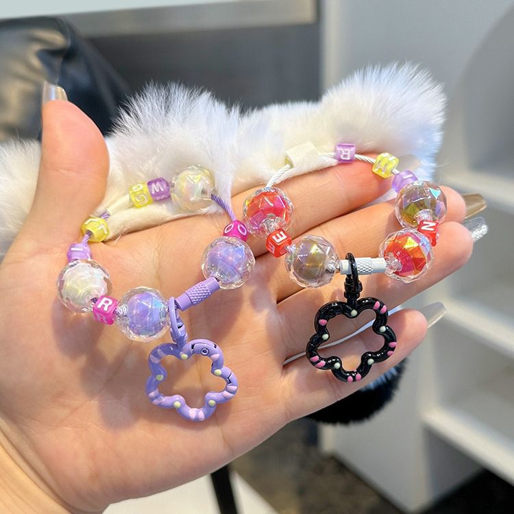 Fluffy Rabbit Fur Cat Keychain Cute Pom Pom Bag Charm Key Ring