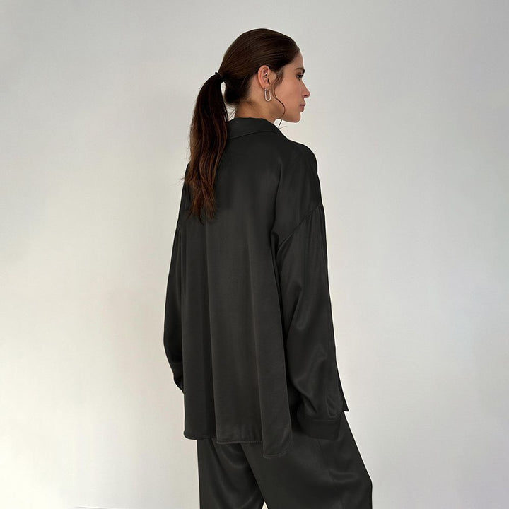 22 Momme Oversized Mulberry Silk Pajama Set for Women