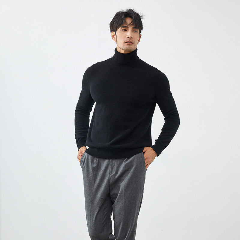 Men's Classic 100% Cashmere Turtleneck Sweater