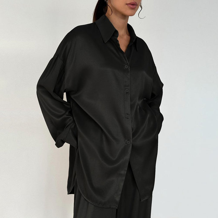 22 Momme Oversized Mulberry Silk Pajama Set for Women