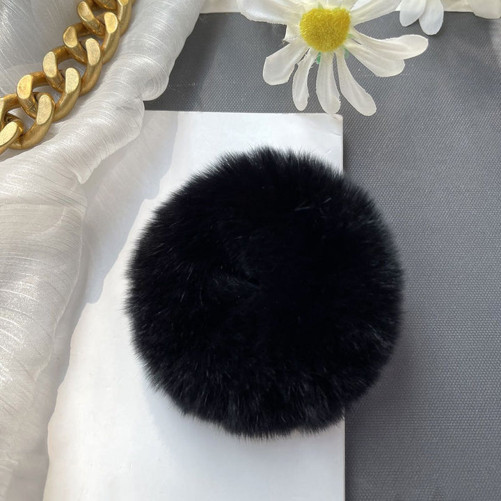 Soft Fluffy Rabbit Fur Scrunchies