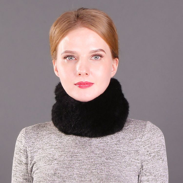 Minimalist Real Mink Fur Scarf for Women Luxurious Winter Fur Headband for Cold Weather