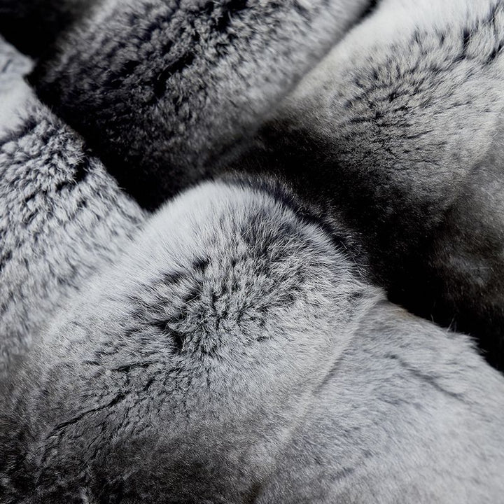 Women's Ombre Rabbit Fur Winter Warm Wrap Scarf