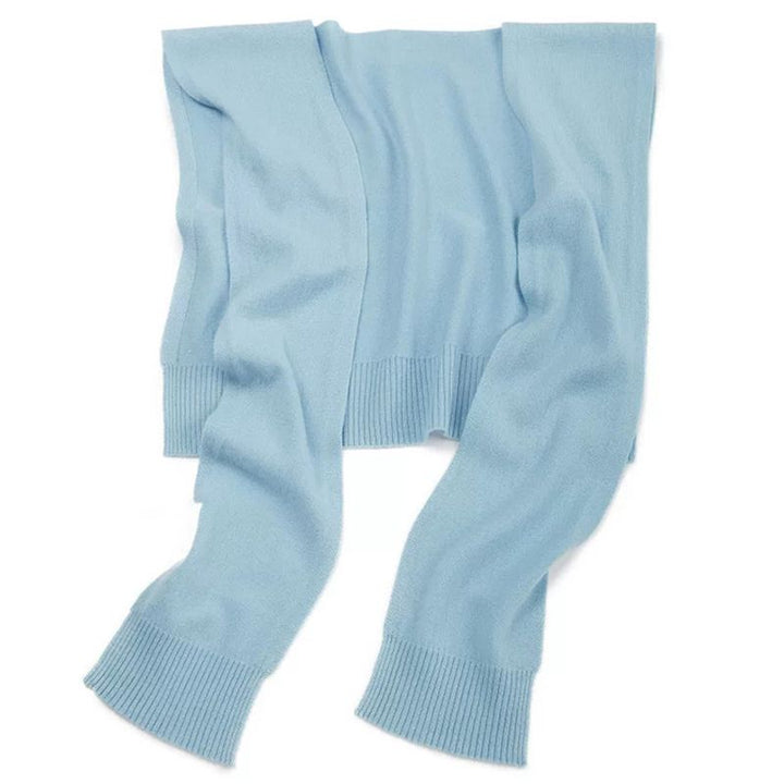 Soft Simple Style Women Elegant 100% Cashmere Shawl with Sleeves