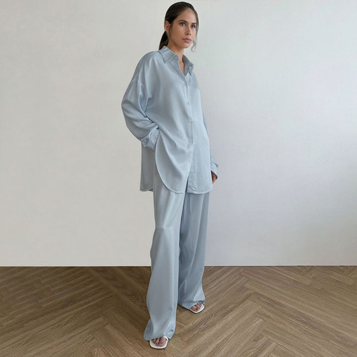 22 Momme Oversized Mulberry Silk Pajama Set for Women