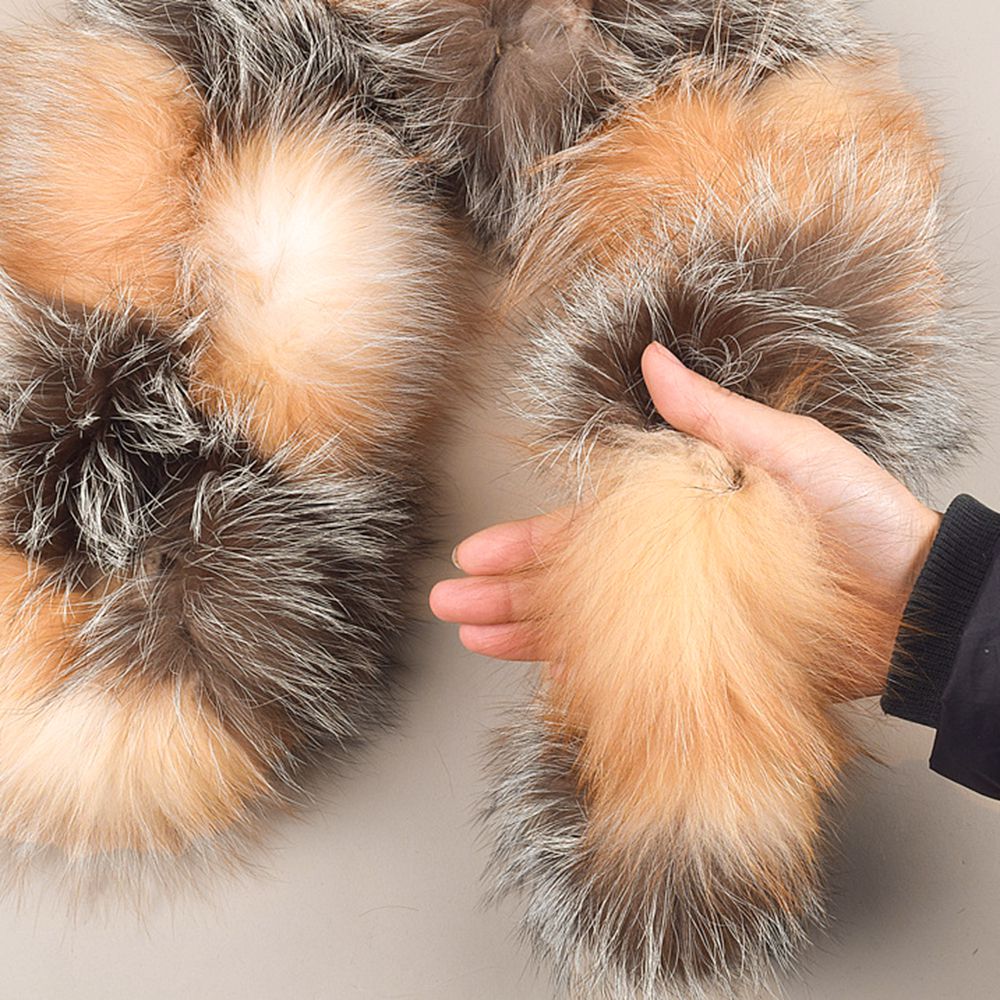 Genuine Fox Fur Scarf Luxe Fluffy Winter Neck Wrap