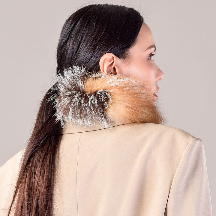 Genuine Fox Fur Scarf Luxe Fluffy Winter Neck Wrap