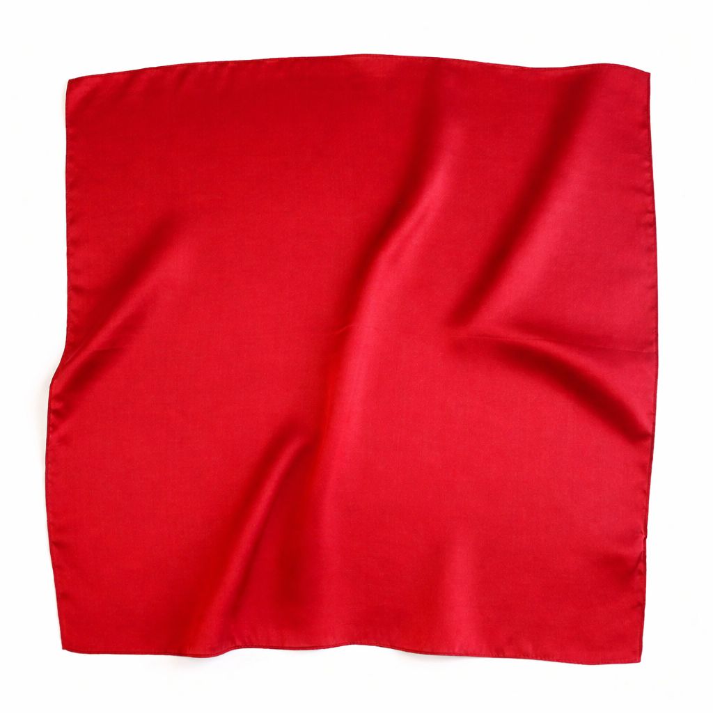 12"-35" Classic Solid Color 100% Mulberry Silk Square Scarves