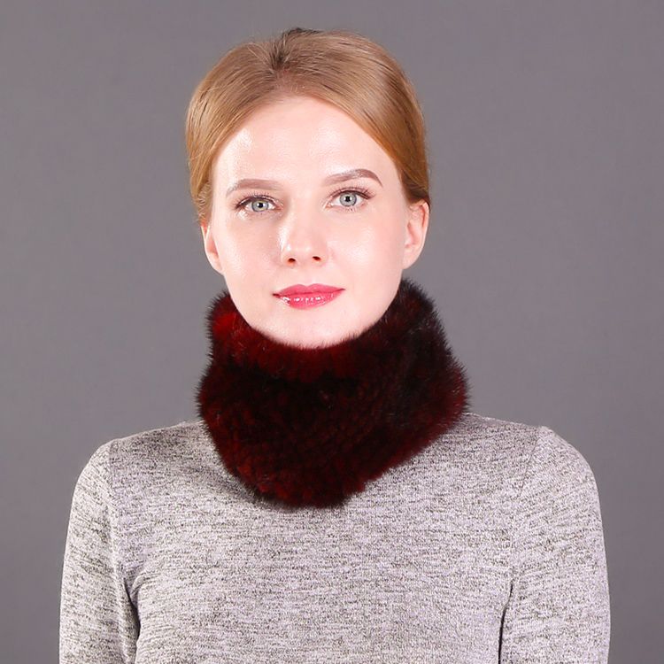 Minimalist Real Mink Fur Scarf for Women Luxurious Winter Fur Headband for Cold Weather