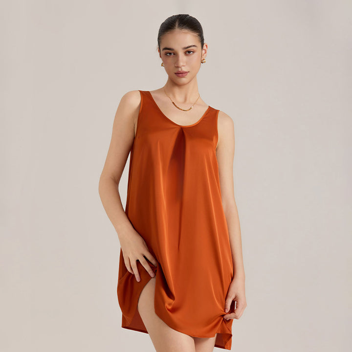 22 Momme Women's Relaxed-Fit Sleeveless V-Neck Silk Nightgown