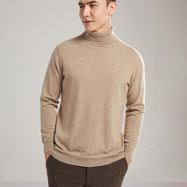 Men's Classic 100% Cashmere Turtleneck Sweater