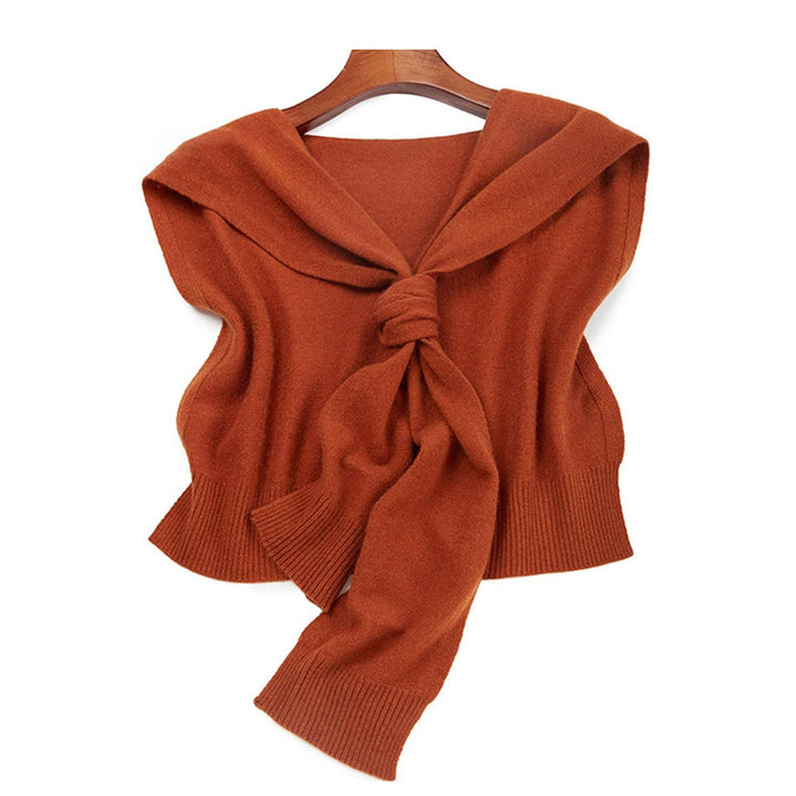 Soft Layering Women's Versatile 100% Cashmere Shawl with Sleeve