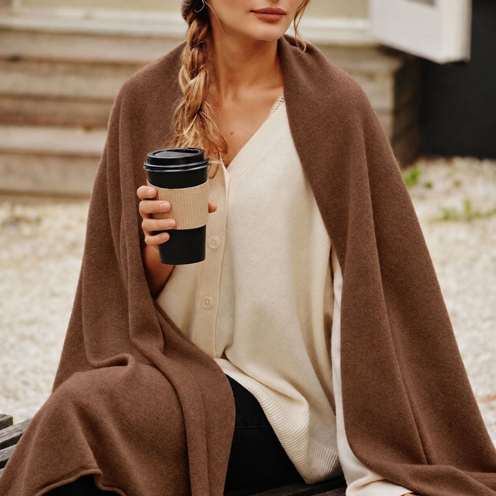 Oversized Cashmere Long Shawl Wrap for Women