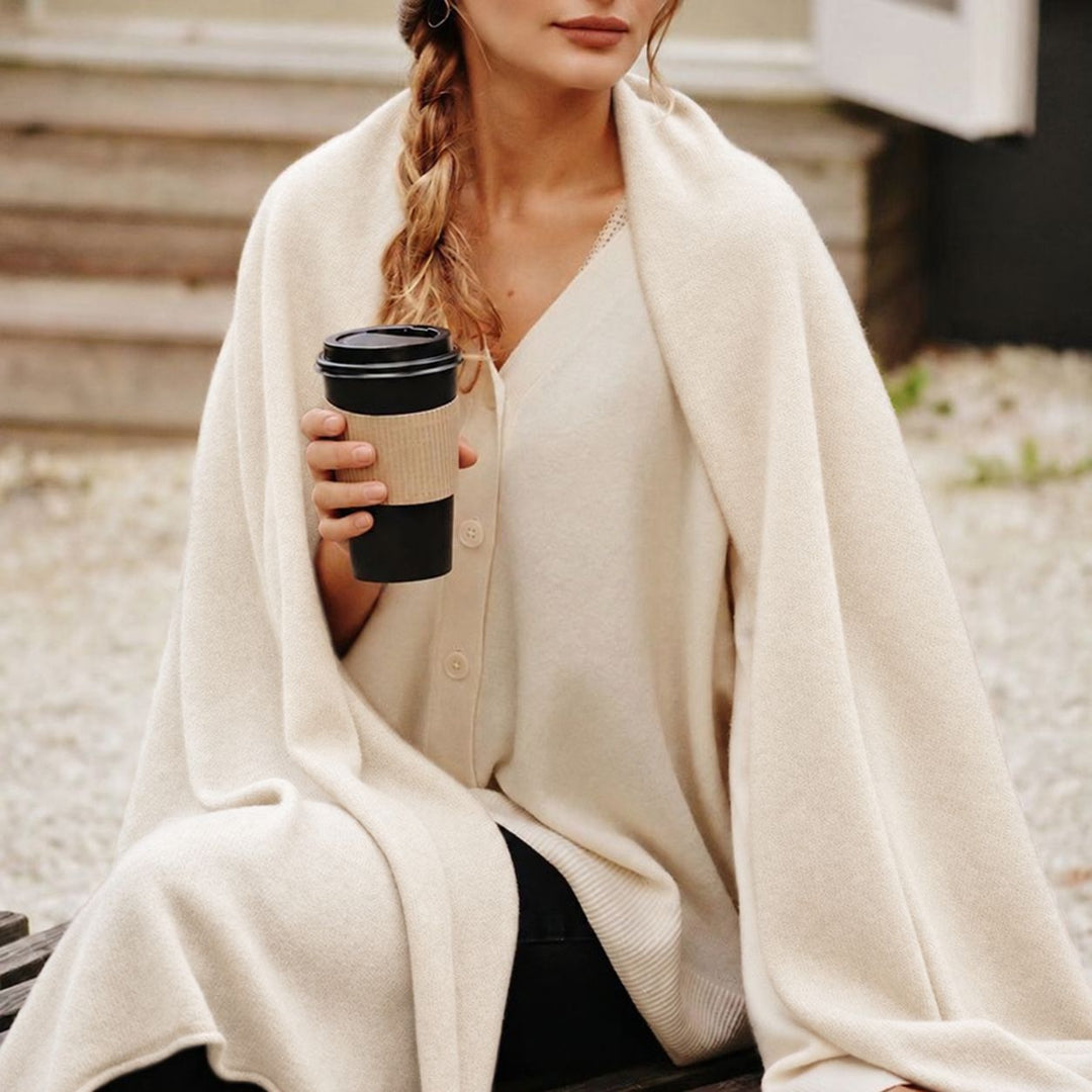 Oversized Cashmere Long Shawl Wrap for Women