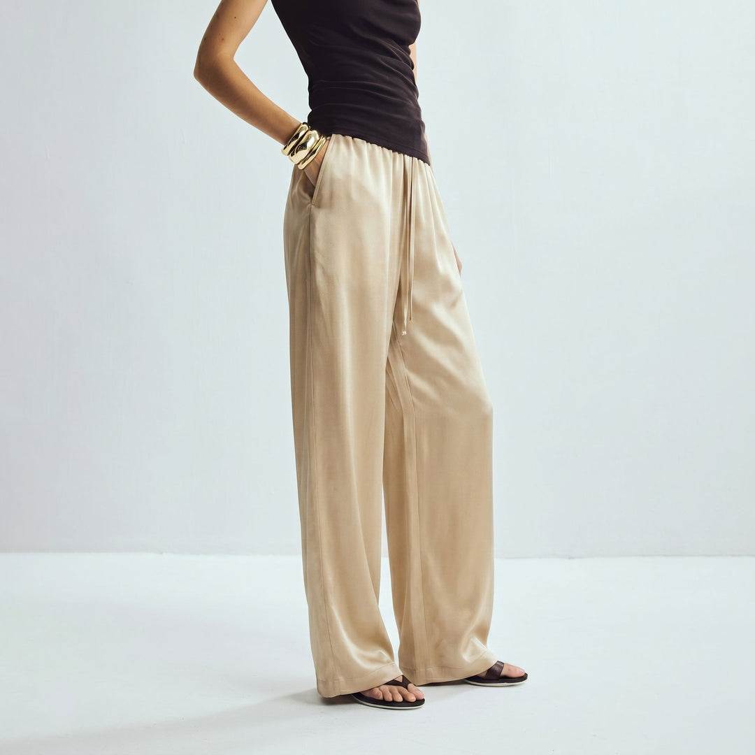 22 Momme Women Pure Mulberry Silk Lounge Sleep Pants