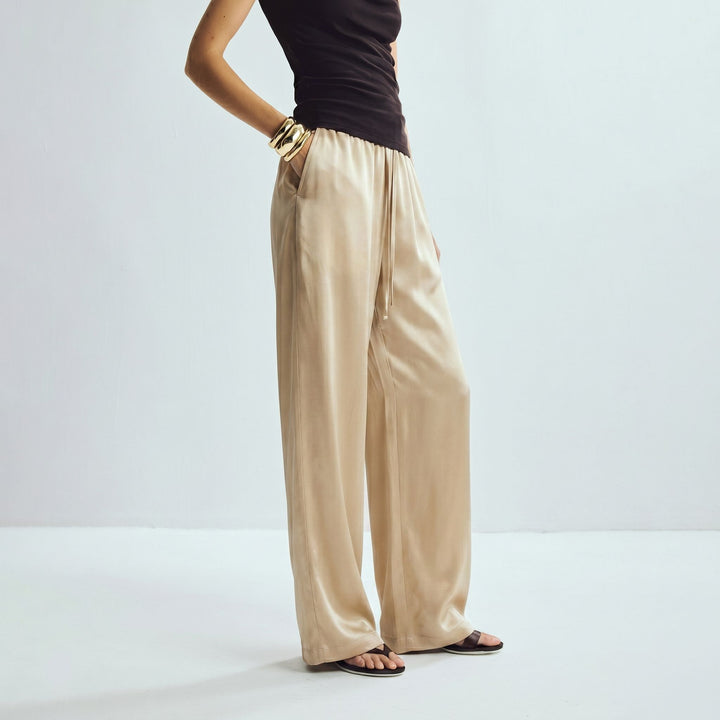 22 Momme Women Pure Mulberry Silk Lounge Sleep Pants