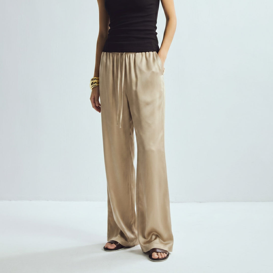 22 Momme Women Pure Mulberry Silk Lounge Sleep Pants