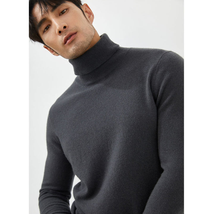 Men's Classic 100% Cashmere Turtleneck Sweater