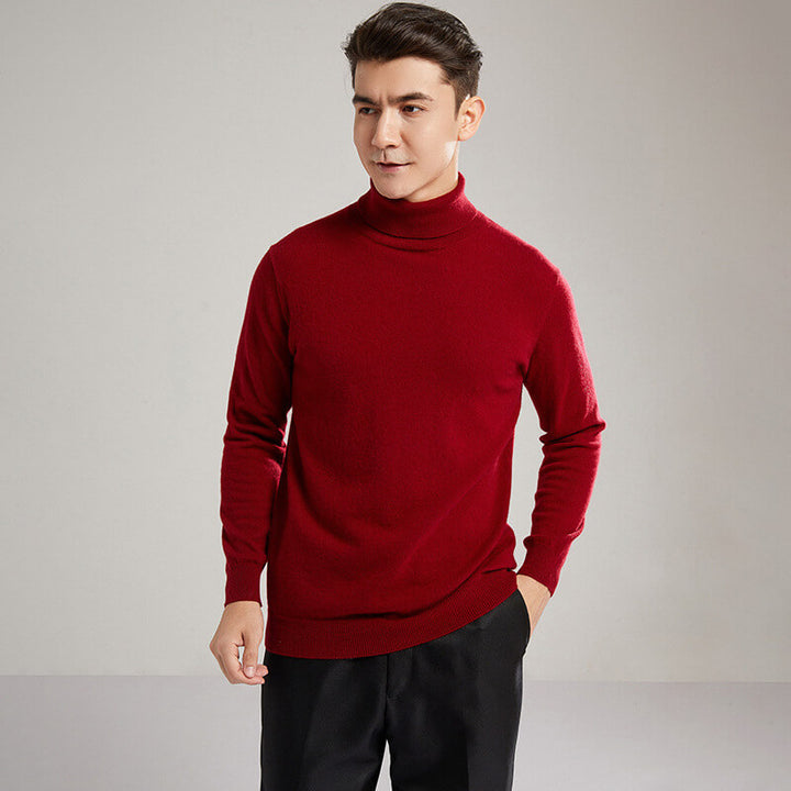 Men's Classic 100% Cashmere Turtleneck Sweater