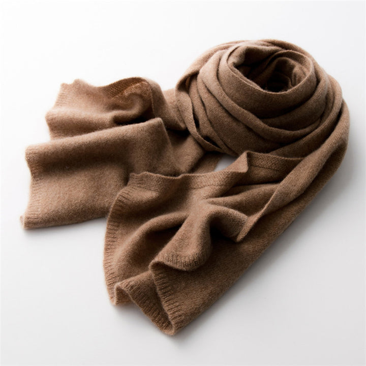 Fall and Winter Solid Color Pure Cashmere Scarf for Women