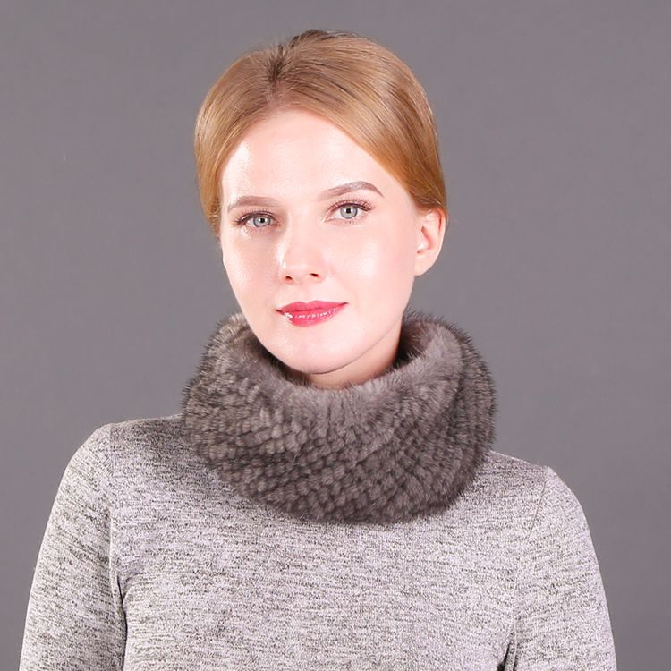 Minimalist Real Mink Fur Scarf for Women Luxurious Winter Fur Headband for Cold Weather