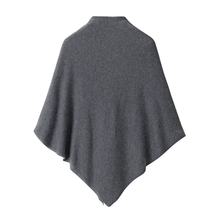 100% Pure Cashmere Shawl Wrap for Women Soft Lightweight Knit Cape Poncho with Front Tie Elegant Warm Shoulder Wrap for Fall Winter