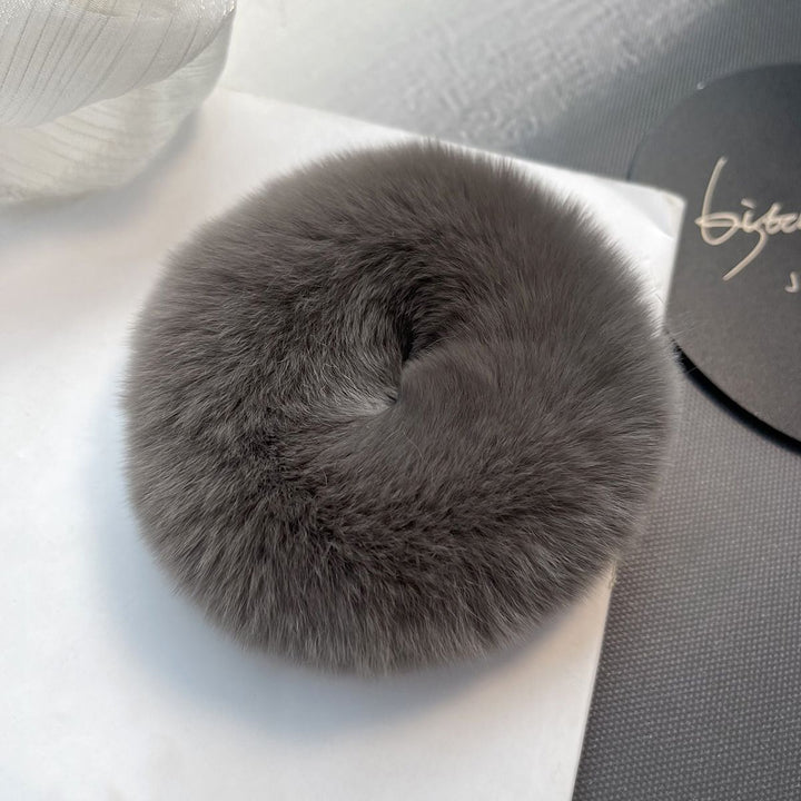 Soft Fluffy Rabbit Fur Scrunchies