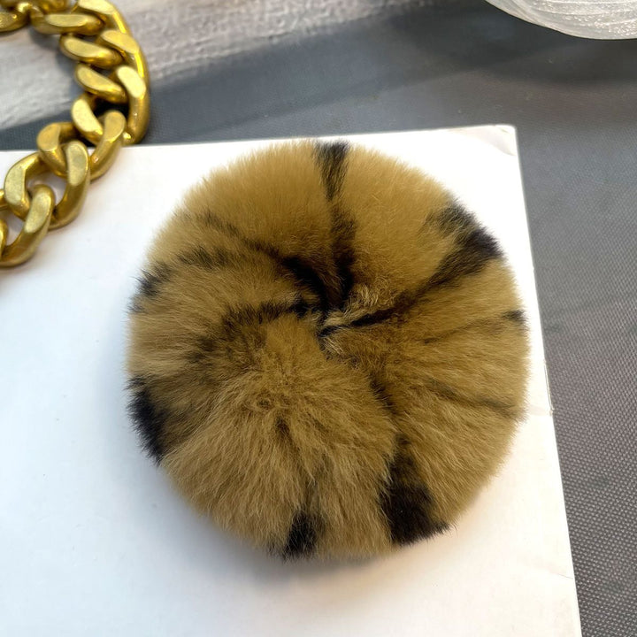 Soft Fluffy Rabbit Fur Scrunchies