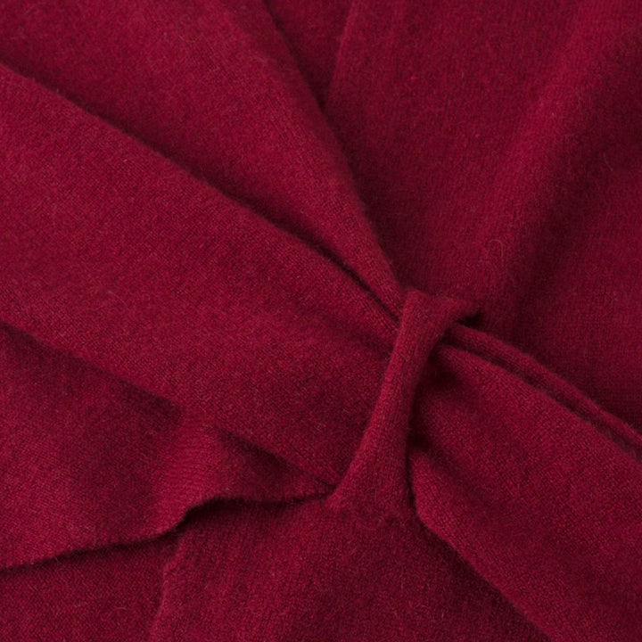 100% Pure Cashmere Shawl Wrap for Women Soft Lightweight Knit Cape Poncho with Front Tie Elegant Warm Shoulder Wrap for Fall Winter