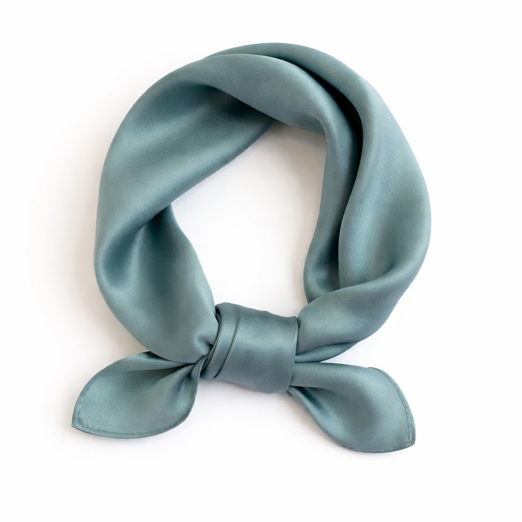 12"-35" Classic Solid Color 100% Mulberry Silk Square Scarves