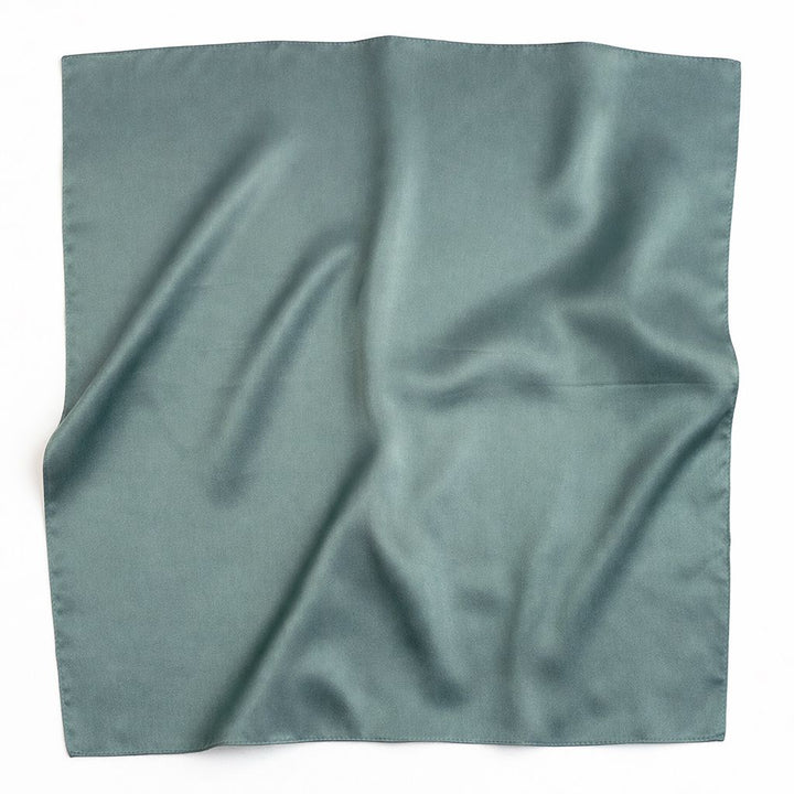 12"-35" Classic Solid Color 100% Mulberry Silk Square Scarves