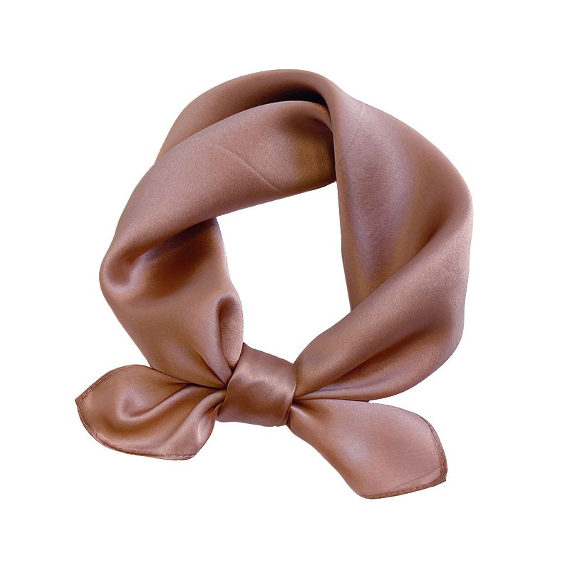 12"-35" Classic Solid Color 100% Mulberry Silk Square Scarves
