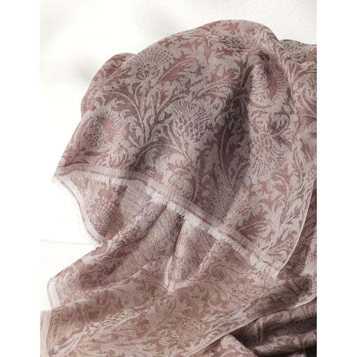 Women Summer Elgant Jacquard Lightweight Cashmere Square Shawl
