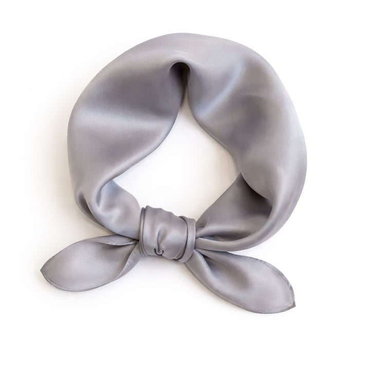 12"-35" Classic Solid Color 100% Mulberry Silk Square Scarves