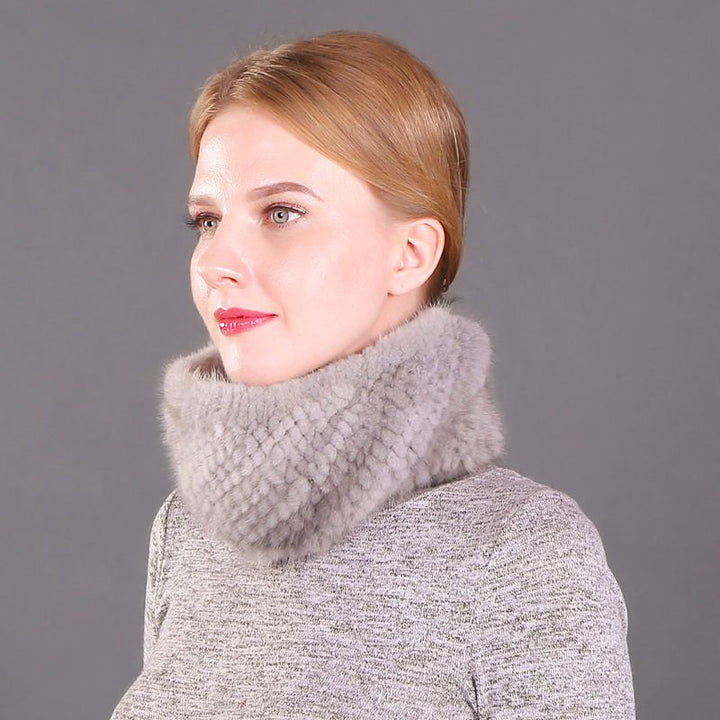 Minimalist Real Mink Fur Scarf for Women Luxurious Winter Fur Headband for Cold Weather